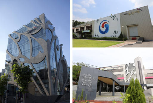 왼쪽부터 시계 방향으로 상상마당 홍대, 논산, 춘천 (사진=KT&G)