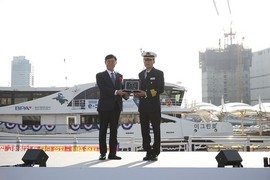 BPA, 국내 첫 ‘친환경 인증’ 항만안내선 ‘e-그린호’ 취항