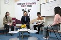 오세훈 서울시장, 독산동 공부방에서 서울런 간담회 진행