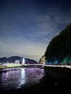 홍천군, 송학정교 잔도 산책로 경관조명 공사 완료