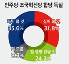 민주당-혁신당 합치면 이득 있을까?… '득(得)' 35.6% vs '실(失)' 31.8%
