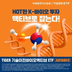 미래에셋자산운용, ‘TIGER 기술이전바이오액티브 ETF’ 상장
