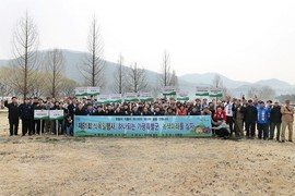 가평군, 자라섬 중도에 2만 본의 '봄꽃 융단' 조성