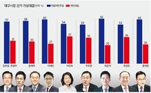 [대구시장 선거]  與 ‘김부겸’ 독주…모든  野 후보 보다 '우세'