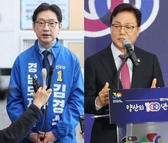 [경남지사 선호도] 민주 ‘김경수’ 37% vs 국힘 ‘박완수’ 27%…격차 10%p