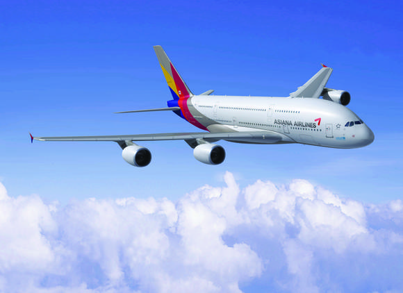 20일부터 인천~LA노선에 투입되는 A380 (사진=아시아나항공)