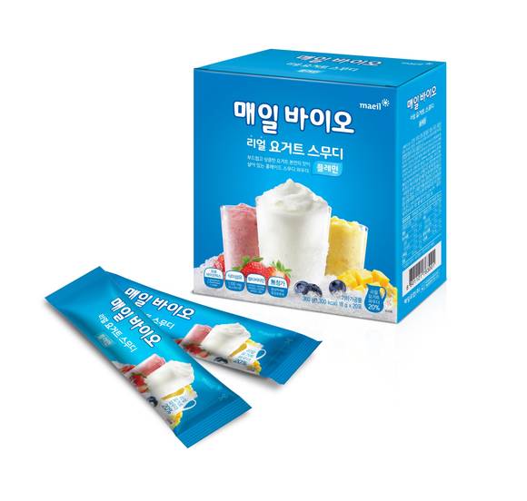 홈메이드 요거트 스무디 파우더인 ‘매일 바이오 리얼 요거트 스무디’ (사진=매일유업)