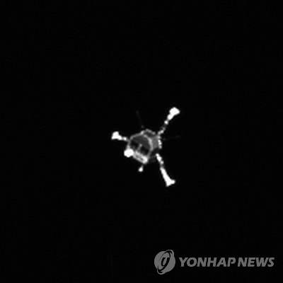인류 역사상 최초로 혜성 표면에 착륙한 탐사로봇 '필레'(Philae) 모습 (사진=연합뉴스)