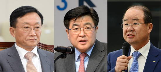 4일 박영대(왼쪽부터) 삼성중공업 사장과 권오갑 현대중공업 사장. 정성립 대우조선해양 사장이 올해 경영전략을 발표했다.(사진=각사 제공)