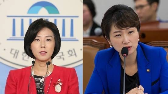 새누리당 신의진 대변인(왼쪽)과 더불어민주당 이언주 원내대변인. (사진=연합뉴스)