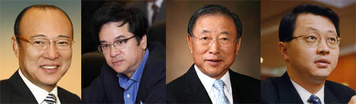 다음달 8.15 광복적 특별사면에 기업 총수가 포함될지 관심이 커지고 있다. (왼쪽부터) 김승연 한화그룹 회장, 이재현 CJ그룹 회장, 조석래 효성그룹 회장, 최재원 SK그룹 수석 부회장. (사진=연합뉴스)