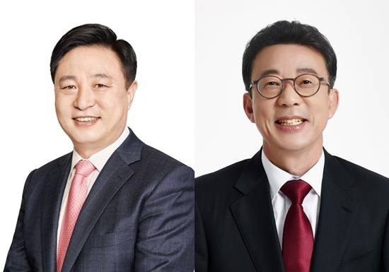 (좌측부터)김포시(갑) 김두관 국회의원과 김포시(을) 홍철호 국회의원이 각각 특별교부금 5억, 총 10억을 확보했다.(사진= 각 의원실)