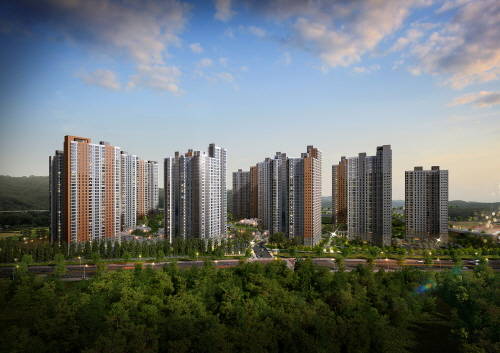 e편한세상 춘천 한숲시티 투시도. (사진=대림산업)