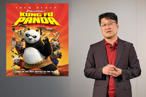 2018 K-MOOC 사업에 선정된 동서대 이현석 교수의 '애니메이션 영화의 혼성적 연출 특성' 강좌 모습.