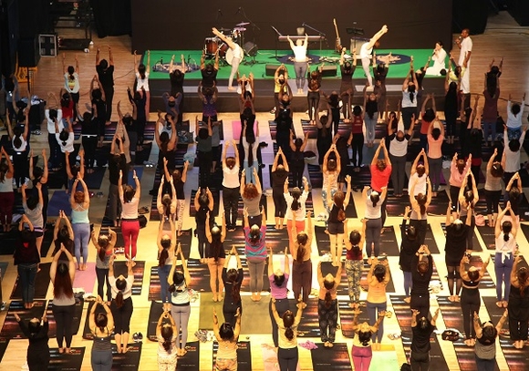 '밀양 요가의 날' 개막식 모습. (사진=밀양시)