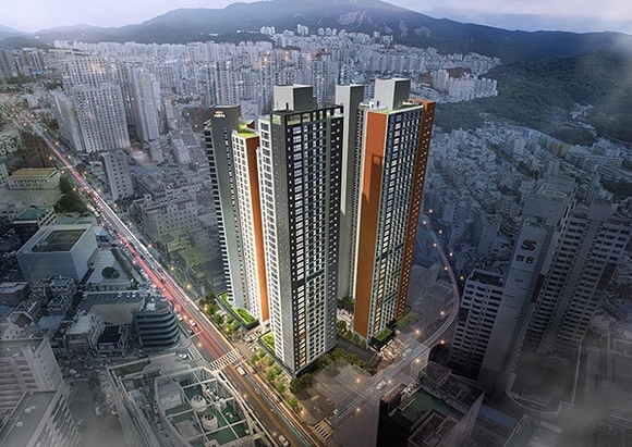 부산 'e편한세상 연산 더퍼스트' 조감도. (사진=대림산업)