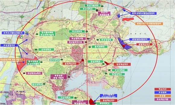 부산 국가혁신융복합단지 육성지구 지정(안). (사진=부산시)