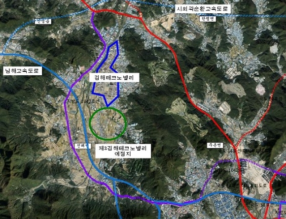 제2김해테크노밸리 위치도. (사진=김해시)
