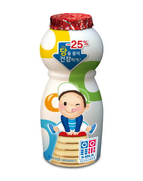 앙팡플러스사과 제품 사진. (사진=서울우유)