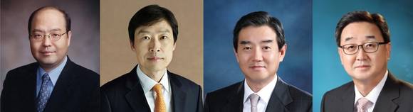 (왼쪽부터)김원 삼양홀딩스 부회장, 김정 삼양사 사장 겸 삼양홀딩스 사장, 김윤 삼양홀딩스 회장, 김량 삼양홀딩스 부회장. (사진=연합뉴스)