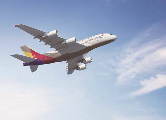 아시아나항공 A380. (사진=김유림 기자)