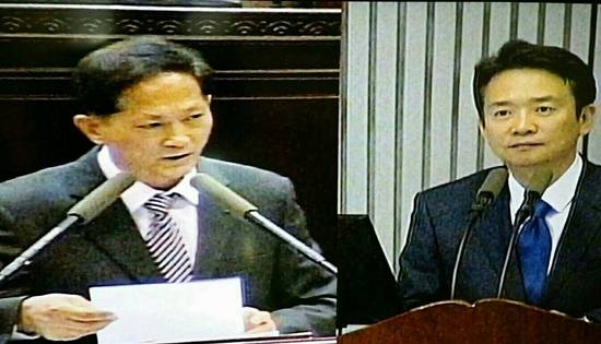 이재준 경기도의원이 릴레이 의정보고회에서 보여준 의정활동 장면(사진캡쳐= 김진부 기자)