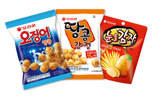 오리온 이천공장에서 생산됐던 주요 스넥. (사진=오리온)