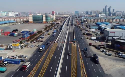 인천김포고속도로 인천 남항 사거리 입구.(사진=인천김포고속도로)