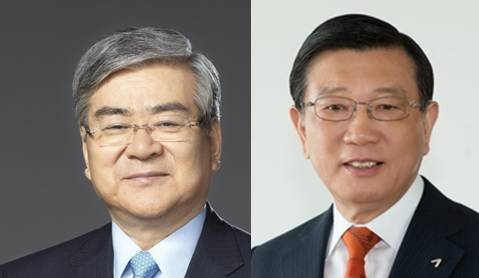 (왼쪽부터)조양호 대한항공 회장, 박삼구 아시아나항공 회장. (사진=각 기업)