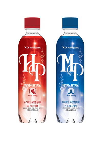 광동제약 탄산음료 HP, MP. (사진=광동제약)