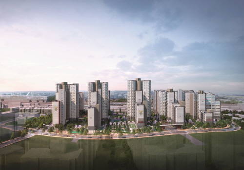 DMC 롯데캐슬 더 퍼스트 조감도. (사진=롯데건설)