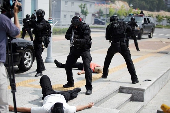 경기북부경찰특공대 시범(사진= 경기북부지방경찰청)