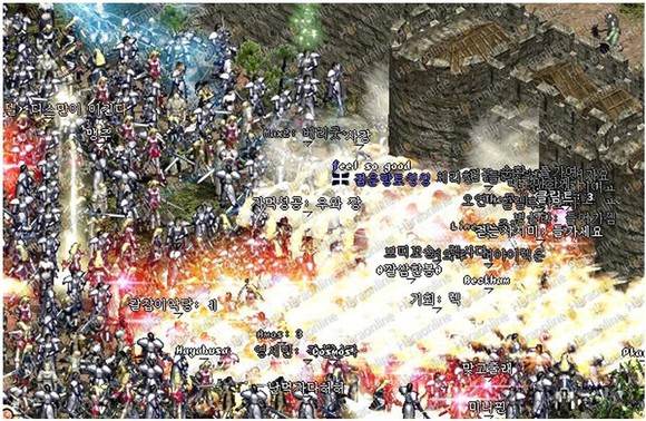 온라인 PC게임 리니지의 공성전 모습. (사진=엔씨소프트 블로그)