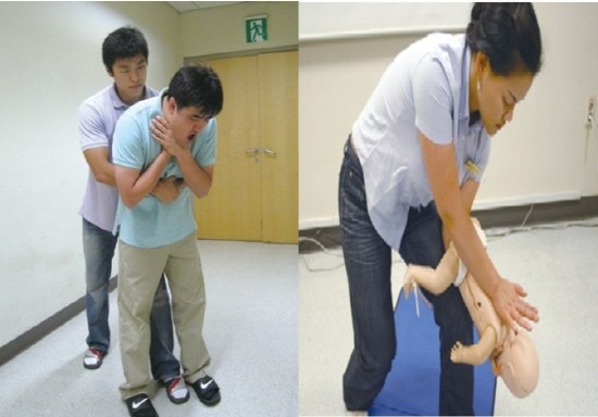 기도가 막혔을 때 대처법. (사진=보건복지부)
