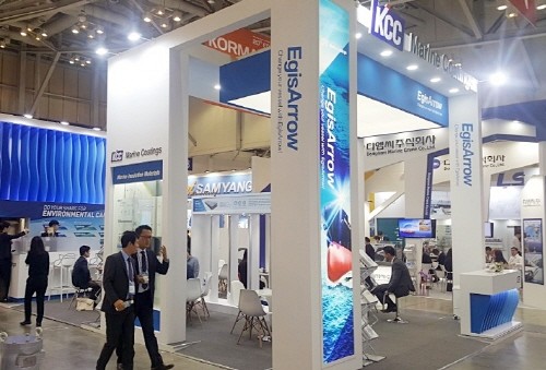 2017 코마린 KCC 부스. (사진=KCC)