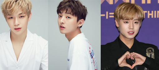 (사진 왼쪽부터)워너원 강다니엘, 윤지성, 박지훈(연합뉴스 제공)