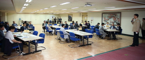고객응대능력 향상 교육 모습. (사진=부영그룹)