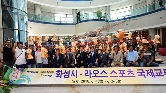 라오스 국가대표 야구팀 라오J브라더스가 4일 스포츠 친선교류를 위해 화성시를 방문했다.