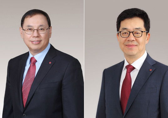 조성진 부회장(왼쪽), 박일평 사장, (사진=LG전자)
