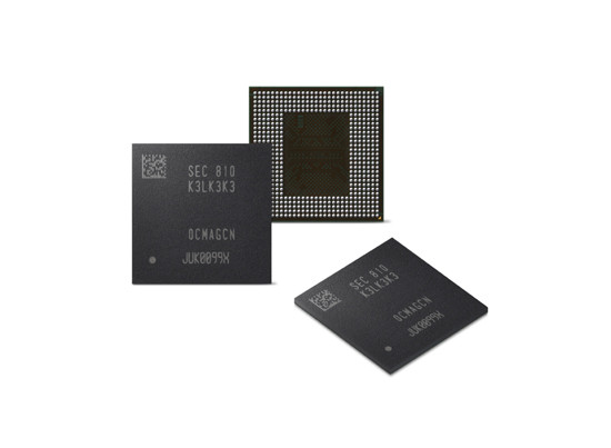 8GB LPDDR5 D램 패키지 (사진=삼성전자)