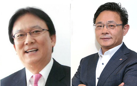 박근희 CJ주식회사 공동대표이사(왼쪽)와 최병환 CJ CGV 신임 대표이사 (사진=CJ그룹)
